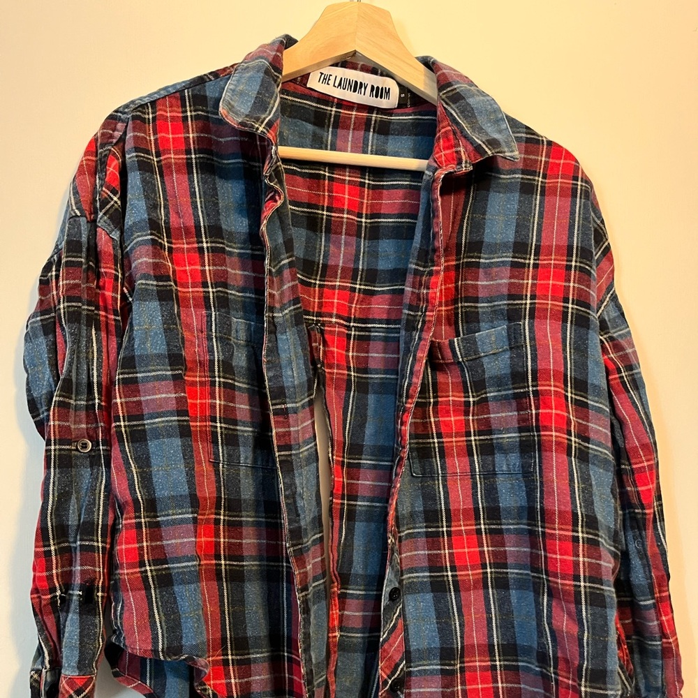 Laundry Room plaid shirt